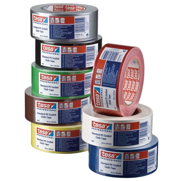 Tekstileteip Tesa 4688 25 m x 50 mm hvit